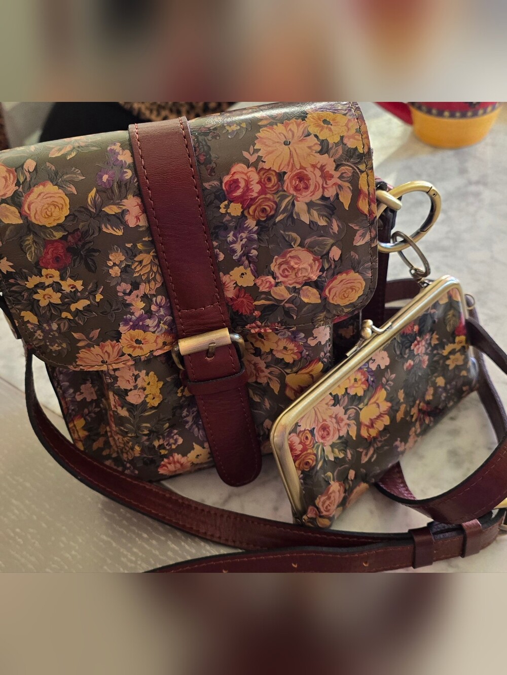 Patricia Nash Crossbody and Matching Coin Purse